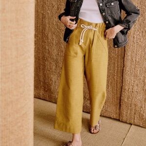 Sezane Jacques Trousers on Saffron size 2